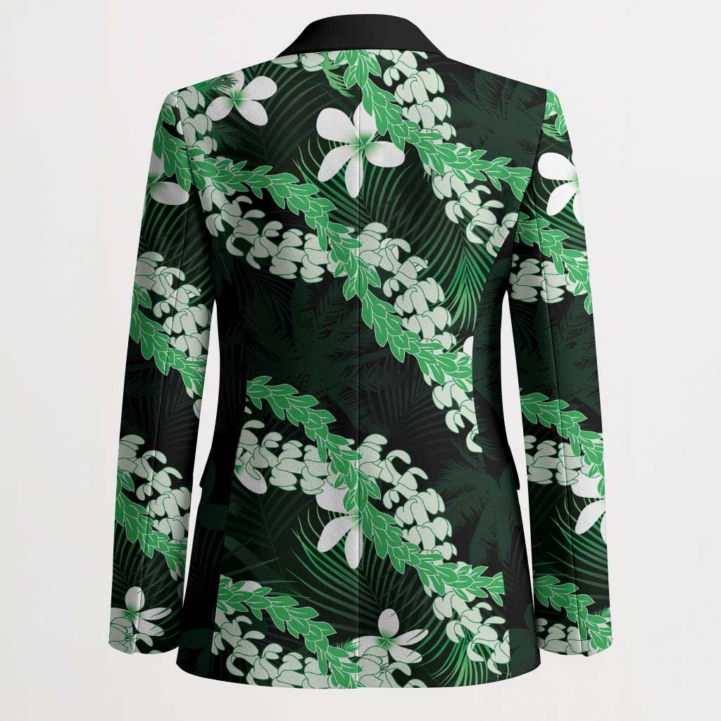 Puakenikeni Maile Lei Blazer Frangipani Green Tropical Leaves LT01 - Polynesian Pride