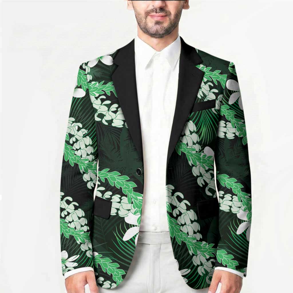 Puakenikeni Maile Lei Blazer Frangipani Green Tropical Leaves LT01 - Polynesian Pride