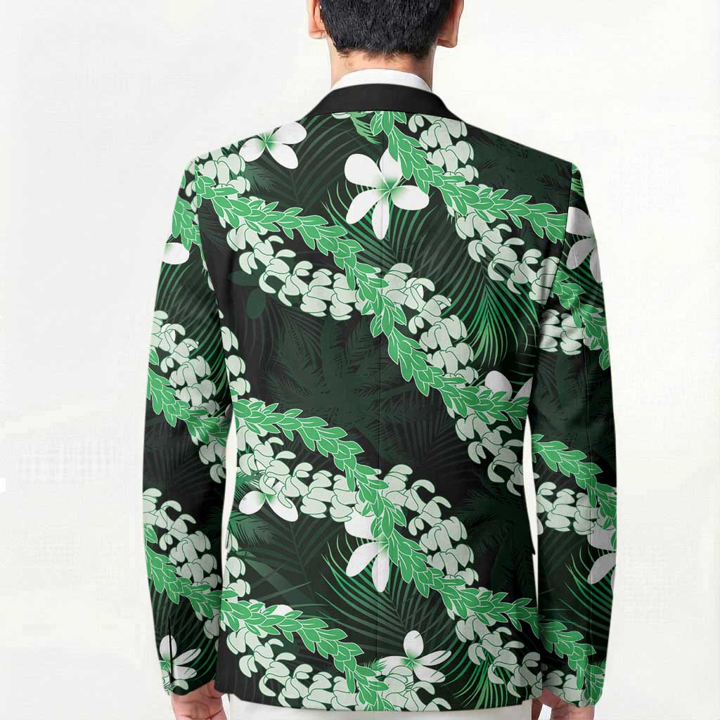 Puakenikeni Maile Lei Blazer Frangipani Green Tropical Leaves LT01 - Polynesian Pride