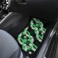Puakenikeni Maile Lei Car Mats Frangipani Green Tropical Leaves LT01 - Polynesian Pride