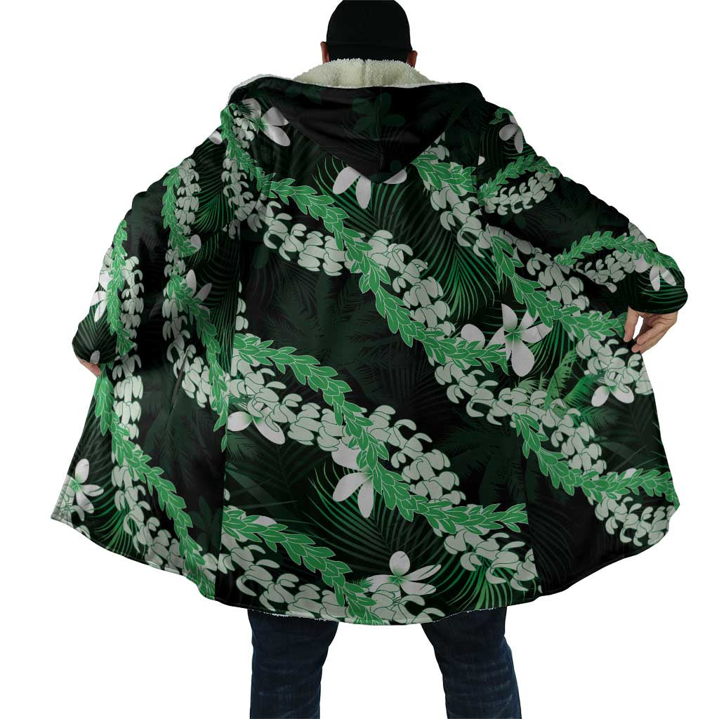 Puakenikeni Maile Lei Cloak Frangipani Green Tropical Leaves LT01 - Polynesian Pride
