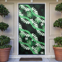 Puakenikeni Maile Lei Door Cover Frangipani Green Tropical Leaves LT01 Green - Polynesian Pride