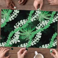 Puakenikeni Maile Lei Puzzle Frangipani Green Tropical Leaves LT01 - Polynesian Pride