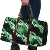 Puakenikeni Maile Lei Travel Bag Frangipani Green Tropical Leaves LT01 - Polynesian Pride