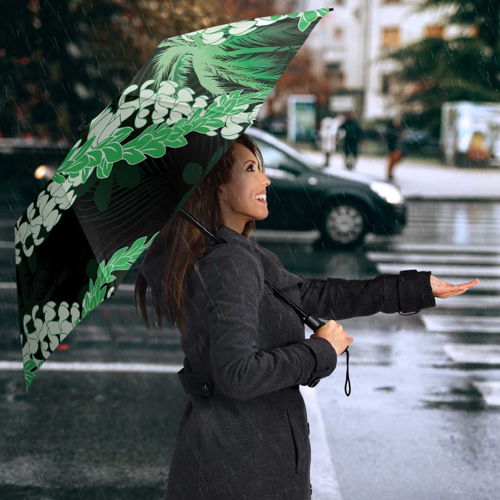 Puakenikeni Maile Lei Umbrella Frangipani Green Tropical Leaves LT01 - Polynesian Pride