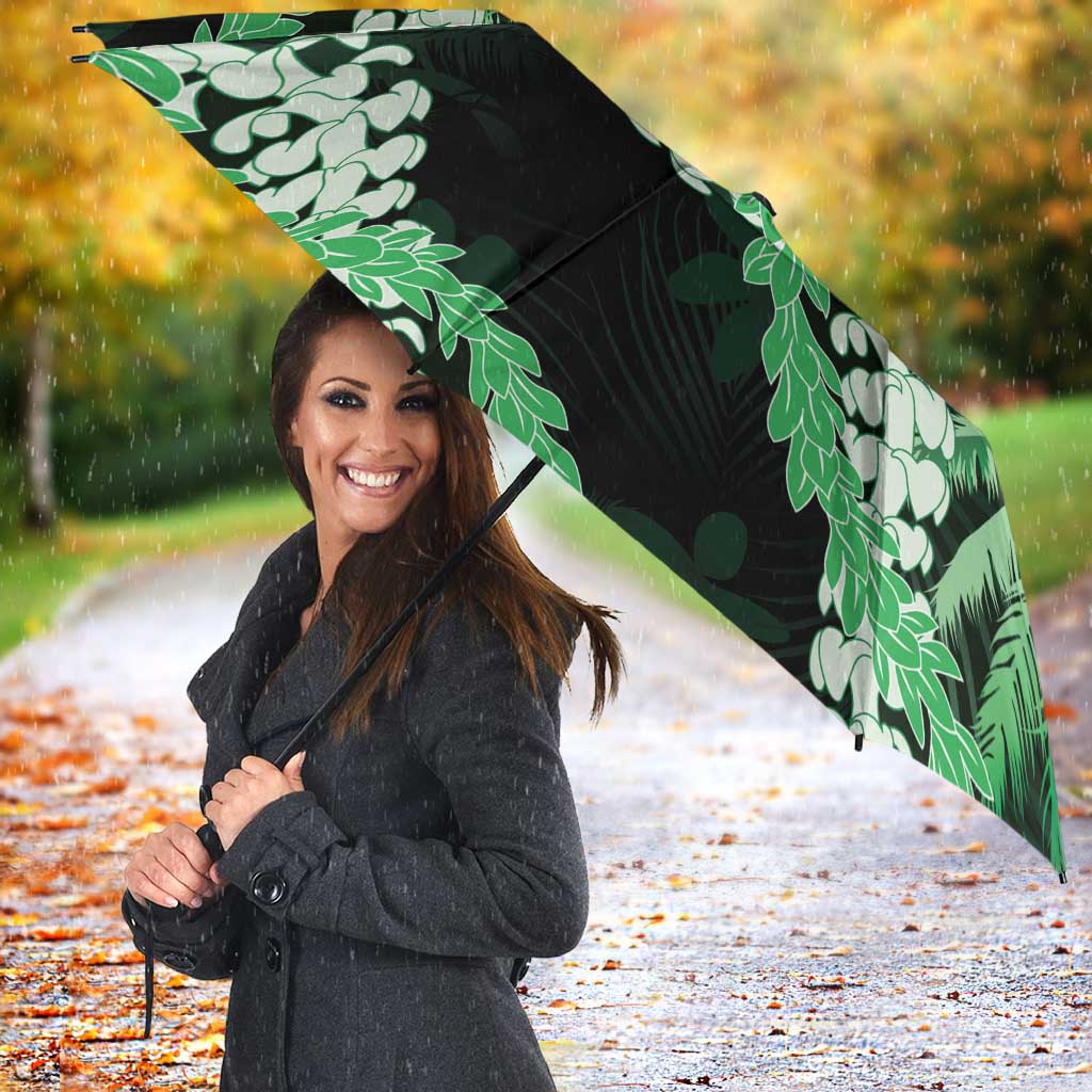 Puakenikeni Maile Lei Umbrella Frangipani Green Tropical Leaves LT01 - Polynesian Pride