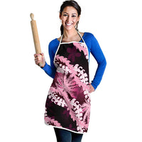 Puakenikeni Maile Lei Apron Frangipani Pink Tropical Leaves LT01 - Polynesian Pride