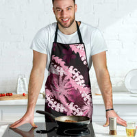 Puakenikeni Maile Lei Apron Frangipani Pink Tropical Leaves LT01 - Polynesian Pride