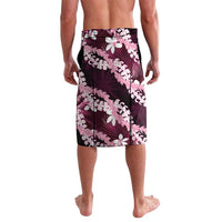 Puakenikeni Maile Lei Lavalava Frangipani Pink Tropical Leaves LT01 - Polynesian Pride