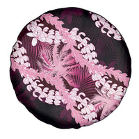 Puakenikeni Maile Lei Spare Tire Cover Frangipani Pink Tropical Leaves LT01 - Polynesian Pride