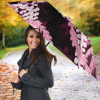 Puakenikeni Maile Lei Umbrella Frangipani Pink Tropical Leaves LT01 - Polynesian Pride