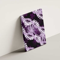 Puakenikeni Maile Lei Canvas Wall Art Frangipani Purple Tropical Leaves LT01 - Polynesian Pride