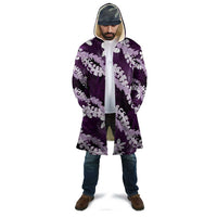 Puakenikeni Maile Lei Cloak Frangipani Purple Tropical Leaves LT01 - Polynesian Pride