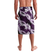 Puakenikeni Maile Lei Lavalava Frangipani Purple Tropical Leaves LT01 - Polynesian Pride