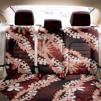 Puakenikeni Maile Lei Back Car Seat Cover Frangipani Red Tropical Leaves LT01 - Polynesian Pride
