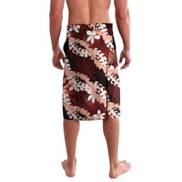 Puakenikeni Maile Lei Lavalava Frangipani Red Tropical Leaves LT01 - Polynesian Pride