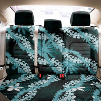 Puakenikeni Maile Lei Back Car Seat Cover Frangipani Turquoise Tropical Leaves LT01 - Polynesian Pride