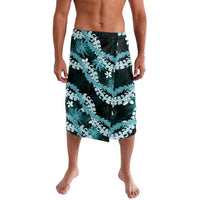 Puakenikeni Maile Lei Lavalava Frangipani Turquoise Tropical Leaves LT01 Turquoise - Polynesian Pride