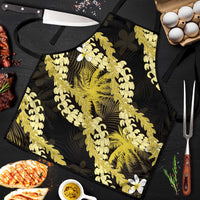 Puakenikeni Maile Lei Apron Frangipani Yellow Tropical Leaves LT01 Yellow - Polynesian Pride