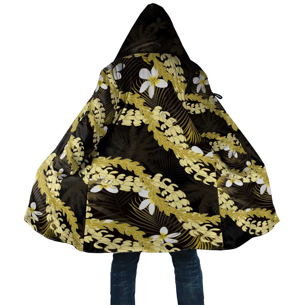 Puakenikeni Maile Lei Cloak Frangipani Yellow Tropical Leaves LT01 Unisex Yellow - Polynesian Pride