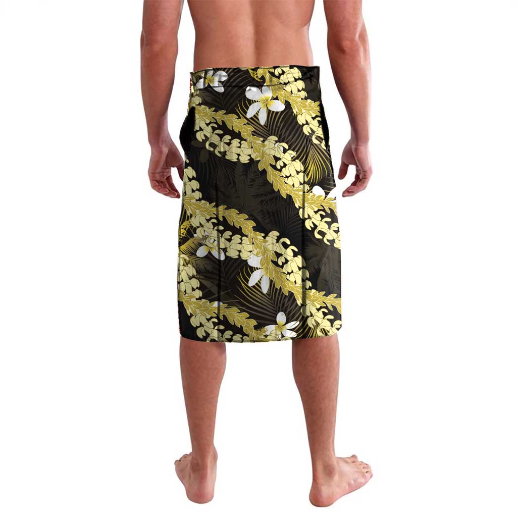 Puakenikeni Maile Lei Lavalava Frangipani Yellow Tropical Leaves LT01 - Polynesian Pride