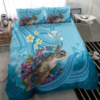 Personalized Hawaii Sea Turtle Bedding Set Hawaii Map Ocean Vibes
