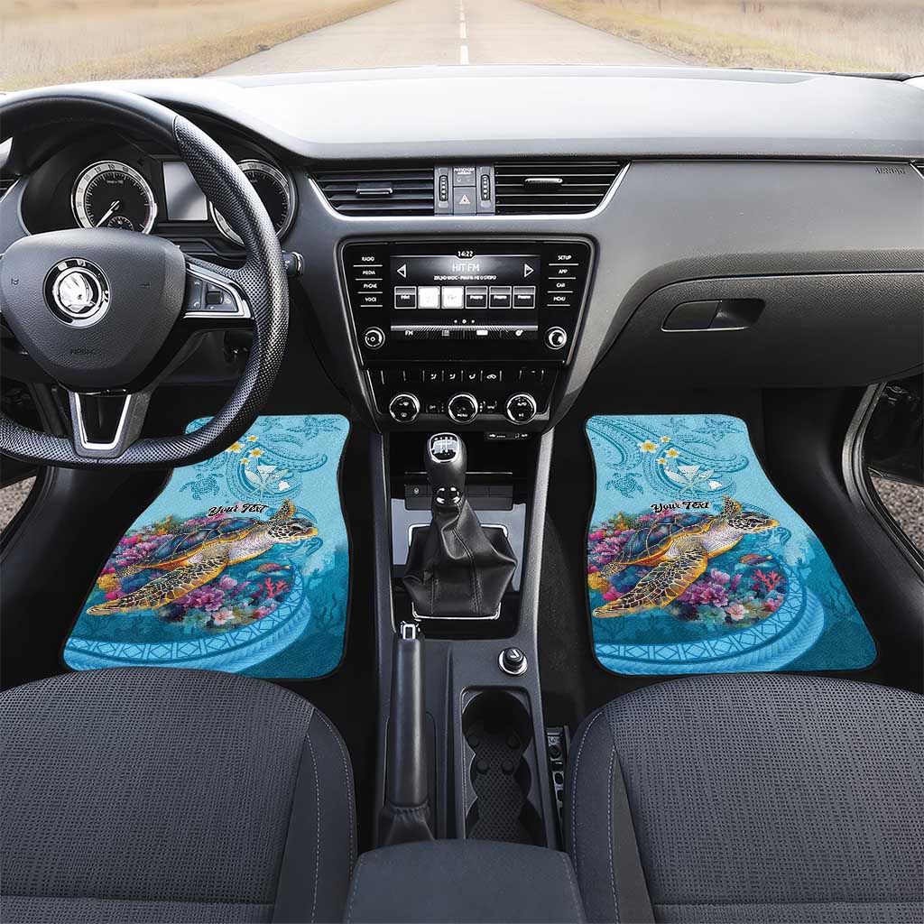 Personalized Hawaii Sea Turtle Car Mats Hawaii Map Ocean Vibes