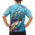 Personalized Hawaii Sea Turtle Family Matching Off Shoulder Maxi Dress and Hawaiian Shirt Hawaii Map Ocean Vibes