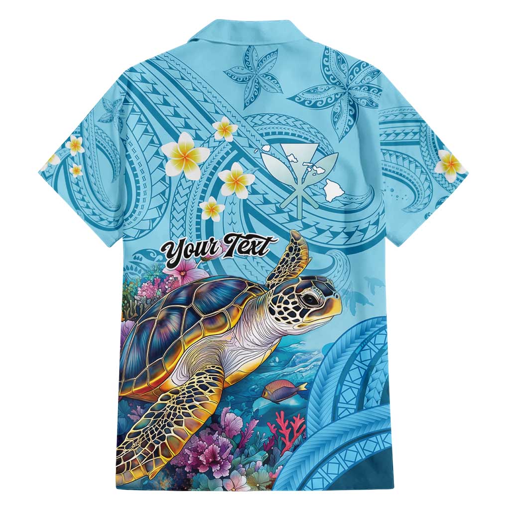 Personalized Hawaii Sea Turtle Hawaiian Shirt Hawaii Map Ocean Vibes LT01 - Polynesian Pride