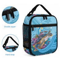 Personalized Hawaii Sea Turtle Lunch Bag Hawaii Map Ocean Vibes LT01 - Polynesian Pride