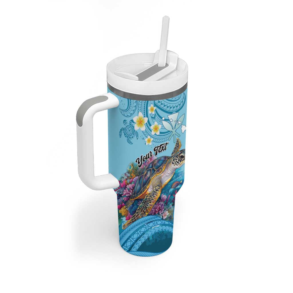 Personalized Hawaii Sea Turtle Tumbler With Handle Hawaii Map Ocean Vibes