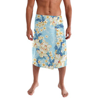 Hawaii Hibiscus Plumeria Blue Lavalava Polynesian Pattern LT01 Blue - Polynesian Pride