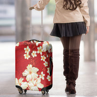 Hawaii Hibiscus Plumeria Red Luggage Cover Polynesian Pattern LT01 - Polynesian Pride