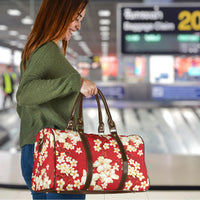 Hawaii Hibiscus Plumeria Red Travel Bag Polynesian Pattern LT01 - Polynesian Pride