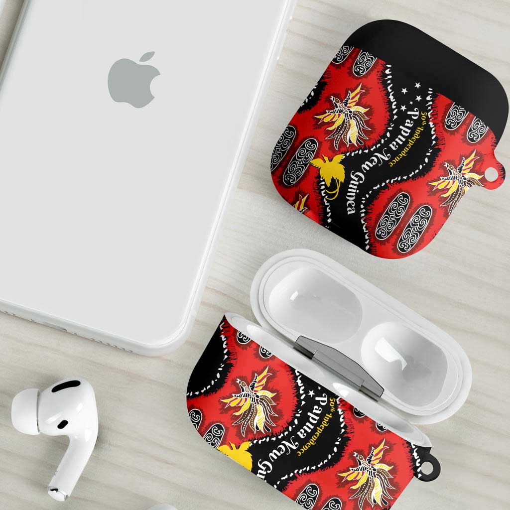 Papua New Guinea 50th Independence AirPods Case PNG Batik Pattern - Polynesian Pride