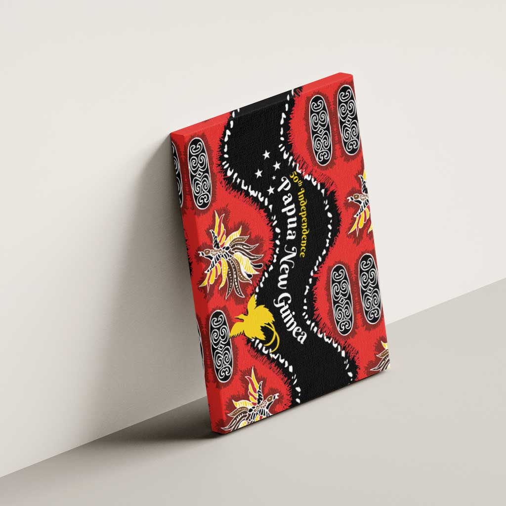 Papua New Guinea 50th Independence Canvas Wall Art PNG Batik Pattern LT01 - Polynesian Pride