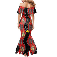 Papua New Guinea 50th Independence Family Matching Mermaid Dress and Hawaiian Shirt PNG Batik Pattern - Polynesian Pride