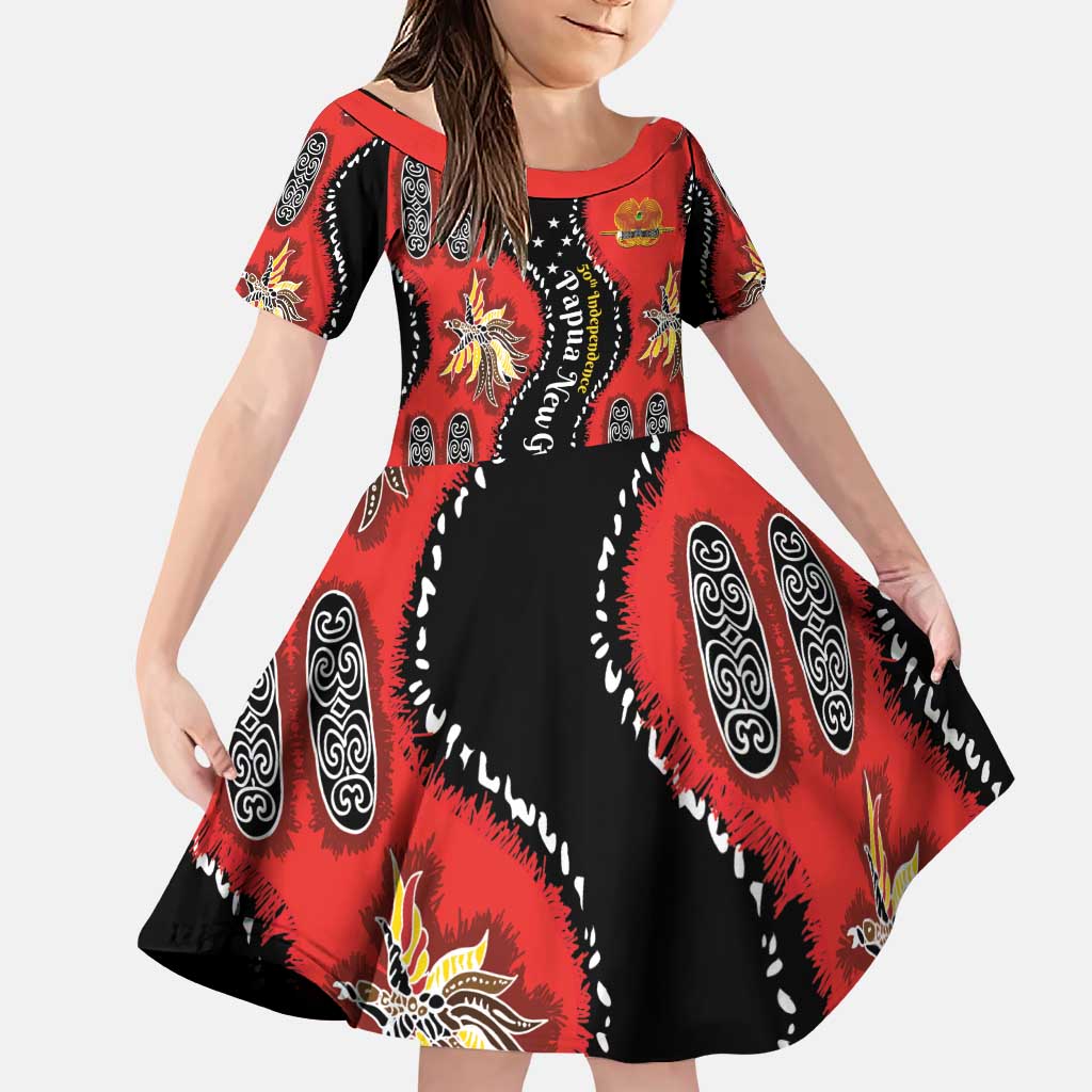 Papua New Guinea 50th Independence Family Matching Puletasi and Hawaiian Shirt PNG Batik Pattern - Polynesian Pride