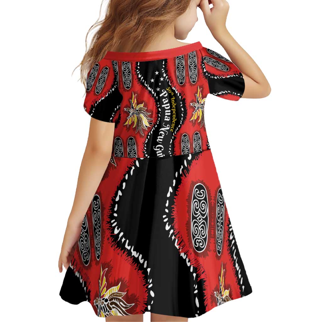 Papua New Guinea 50th Independence Family Matching Puletasi and Hawaiian Shirt PNG Batik Pattern - Polynesian Pride
