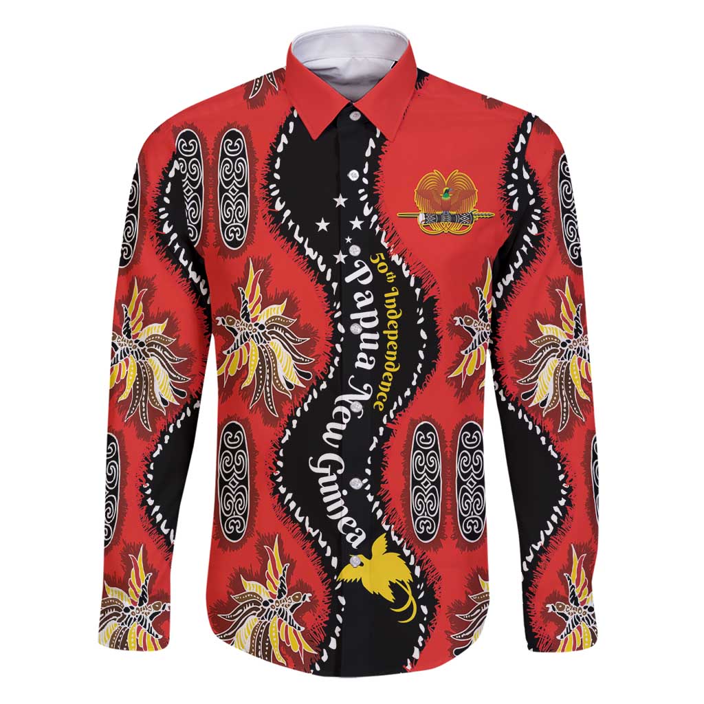 Papua New Guinea 50th Independence Family Matching Puletasi and Hawaiian Shirt PNG Batik Pattern - Polynesian Pride