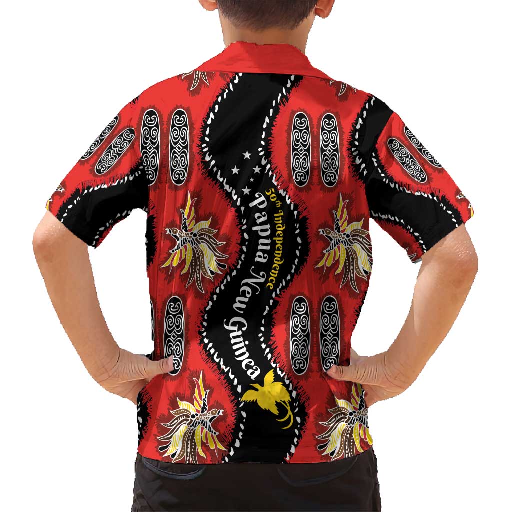Papua New Guinea 50th Independence Family Matching Summer Maxi Dress and Hawaiian Shirt PNG Batik Pattern - Polynesian Pride