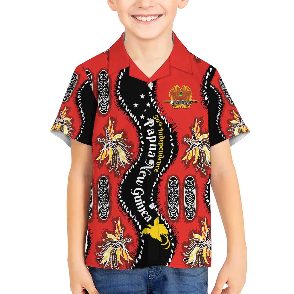 Papua New Guinea 50th Independence Hawaiian Shirt PNG Batik Pattern LT01 - Polynesian Pride