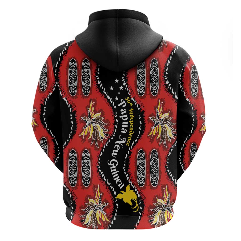 Papua New Guinea 50th Independence Hoodie PNG Batik Pattern - Polynesian Pride