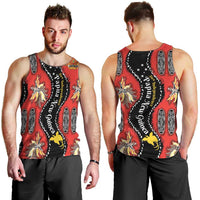 Papua New Guinea 50th Independence Men Tank Top PNG Batik Pattern LT01 - Polynesian Pride