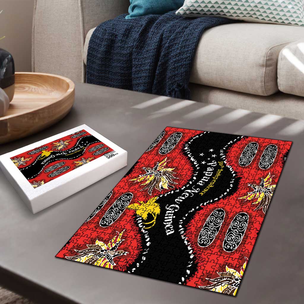 Papua New Guinea 50th Independence Puzzle PNG Batik Pattern LT01 - Polynesian Pride