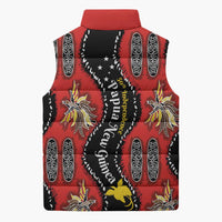 Papua New Guinea 50th Independence Sleeveless Puffer Jacket PNG Batik Pattern - Polynesian Pride