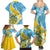 personalised-tuvalu-independence-day-family-matching-summer-maxi-dress-and-hawaiian-shirt-plumeria-45th-anniversary