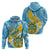 Personalised Tuvalu Independence Day Hoodie Plumeria 45th Anniversary LT01 - Polynesian Pride