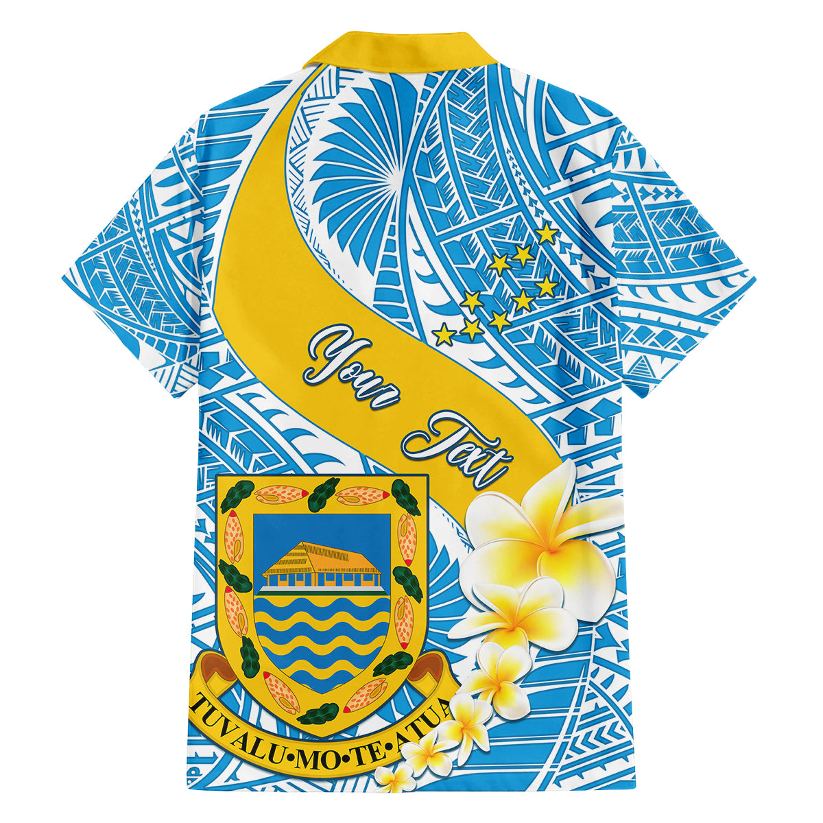 Personalised Tuvalu Independence Day Kid Hawaiian Shirt Plumeria 45th Anniversary LT01 - Polynesian Pride