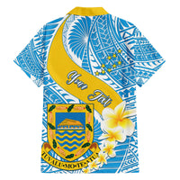 Personalised Tuvalu Independence Day Kid Hawaiian Shirt Plumeria 45th Anniversary LT01 - Polynesian Pride